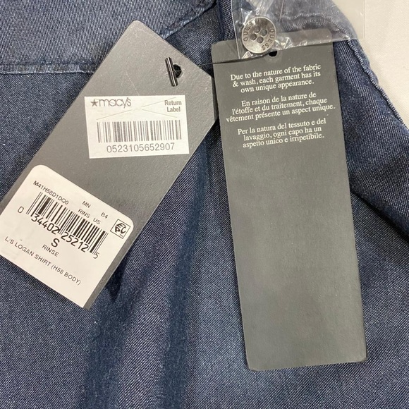 Guess Regular Fit Button Up Logan Shirt NWT - Picture 10 of 13